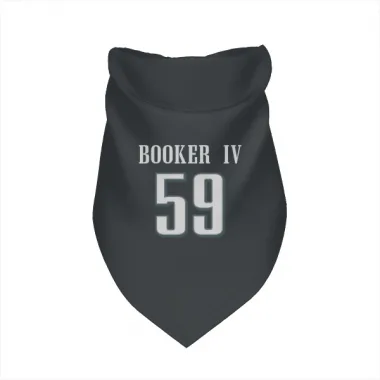 Black Philadelphia Eagles Thomas Booker IV   Dog & Cat Pet Bandana