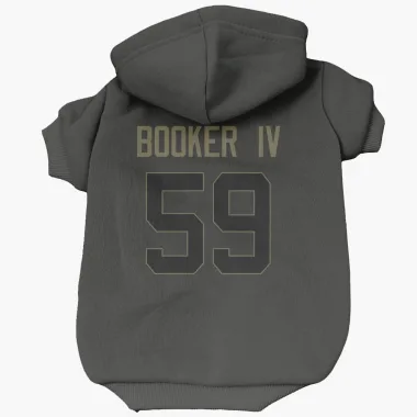 Black Philadelphia Eagles Thomas Booker IV   Service Dog & Cat Pet Hoodie