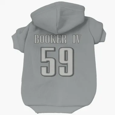 Charcoal Philadelphia Eagles Thomas Booker IV   Dog & Cat Pet Hoodie