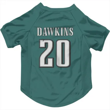 Green Philadelphia Eagles Brian Dawkins  Midnight  Dog & Cat Pet Jersey